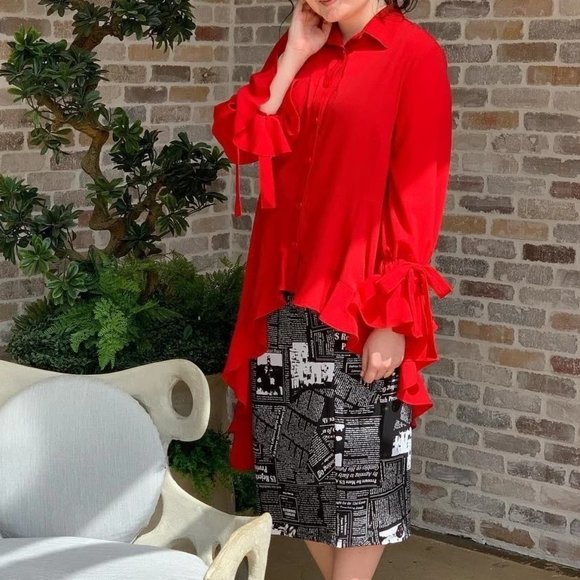 Zadie B's Tops - Zadie Bs Felicity Top in Red NEW!